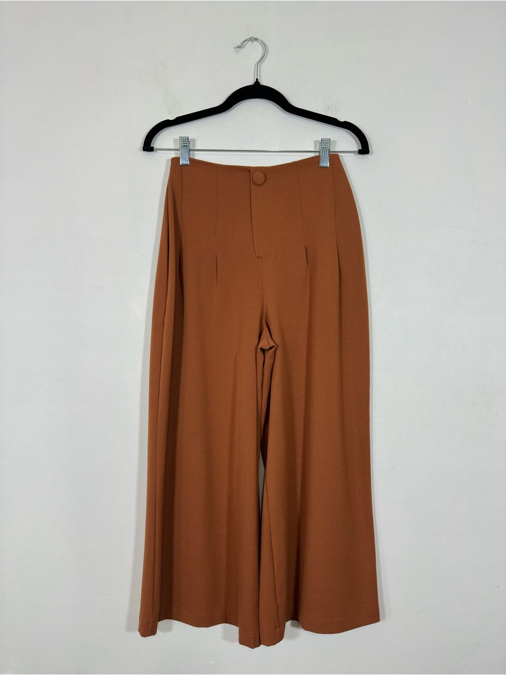 Express Wide Leg Cropped Pants Trousers Tailored Minimalist Classy Office Fall